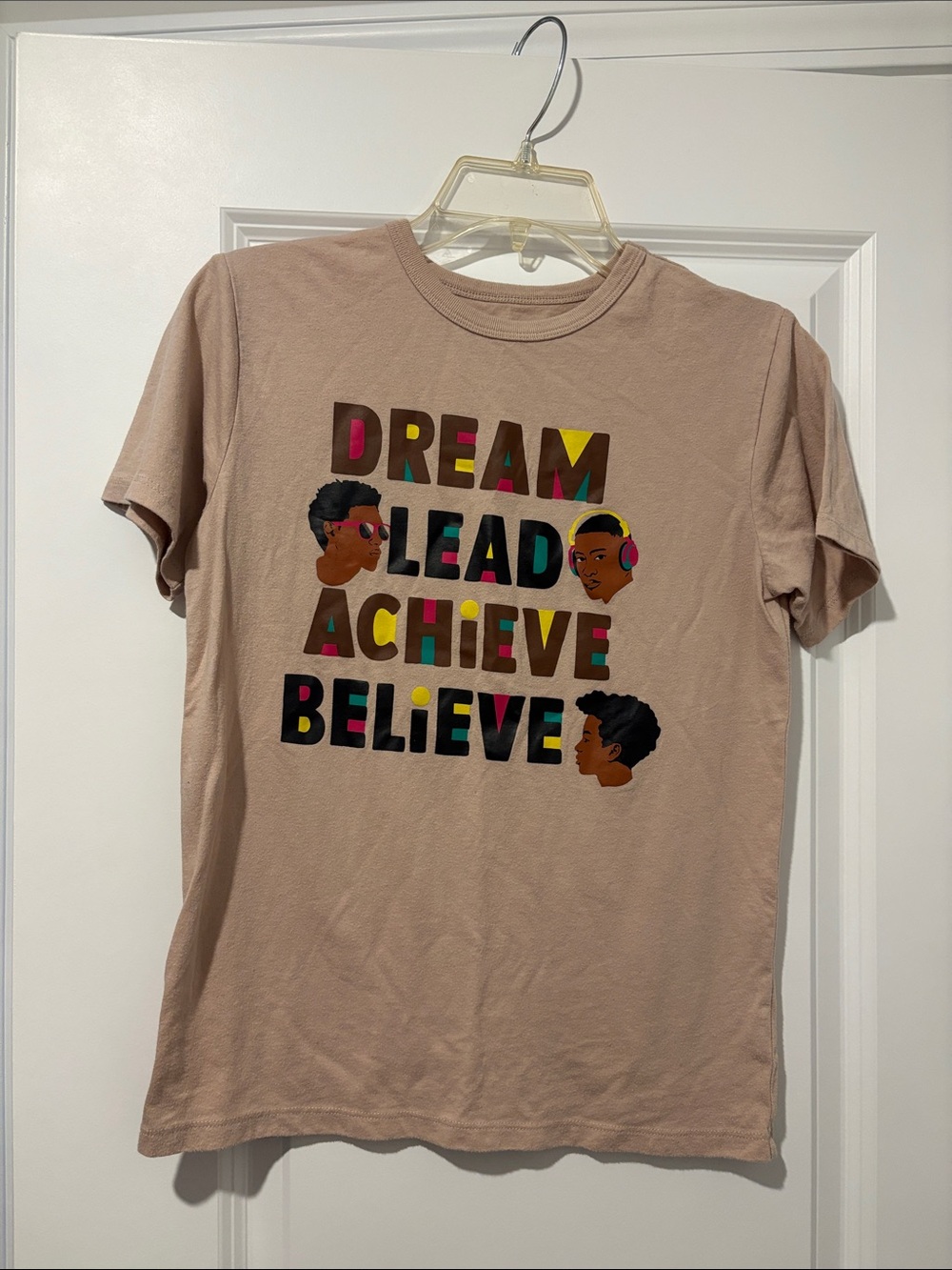 The Children's Place Tan 'Dream Lead Achieve Believe' Graphic Tee